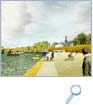 Stadtmitte am Fluss
