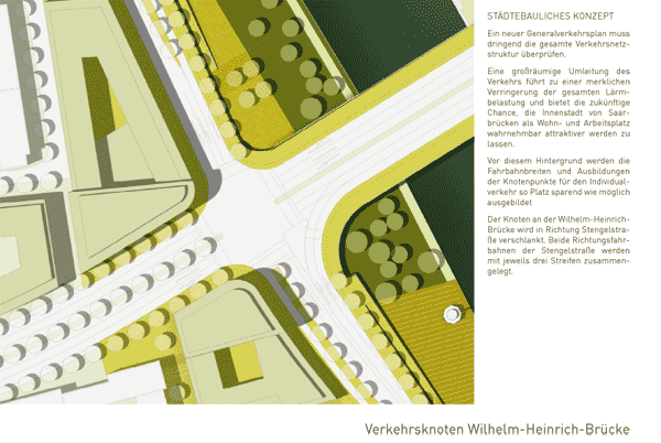 Stadtmitte am Fluss / Städtebauliches Konzept