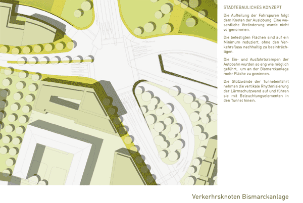 Stadtmitte am Fluss / Städtebauliches Konzept